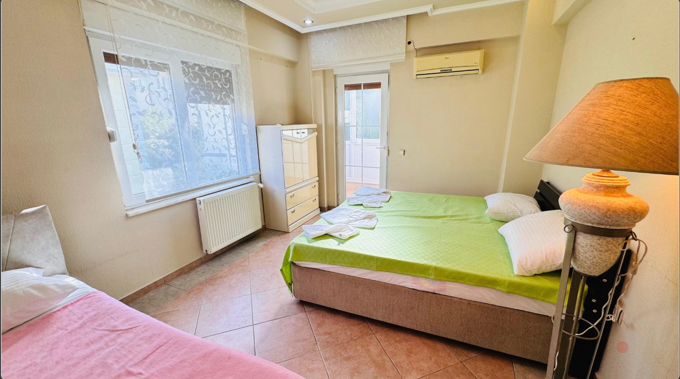 Comfortable bedroom prepared for guests