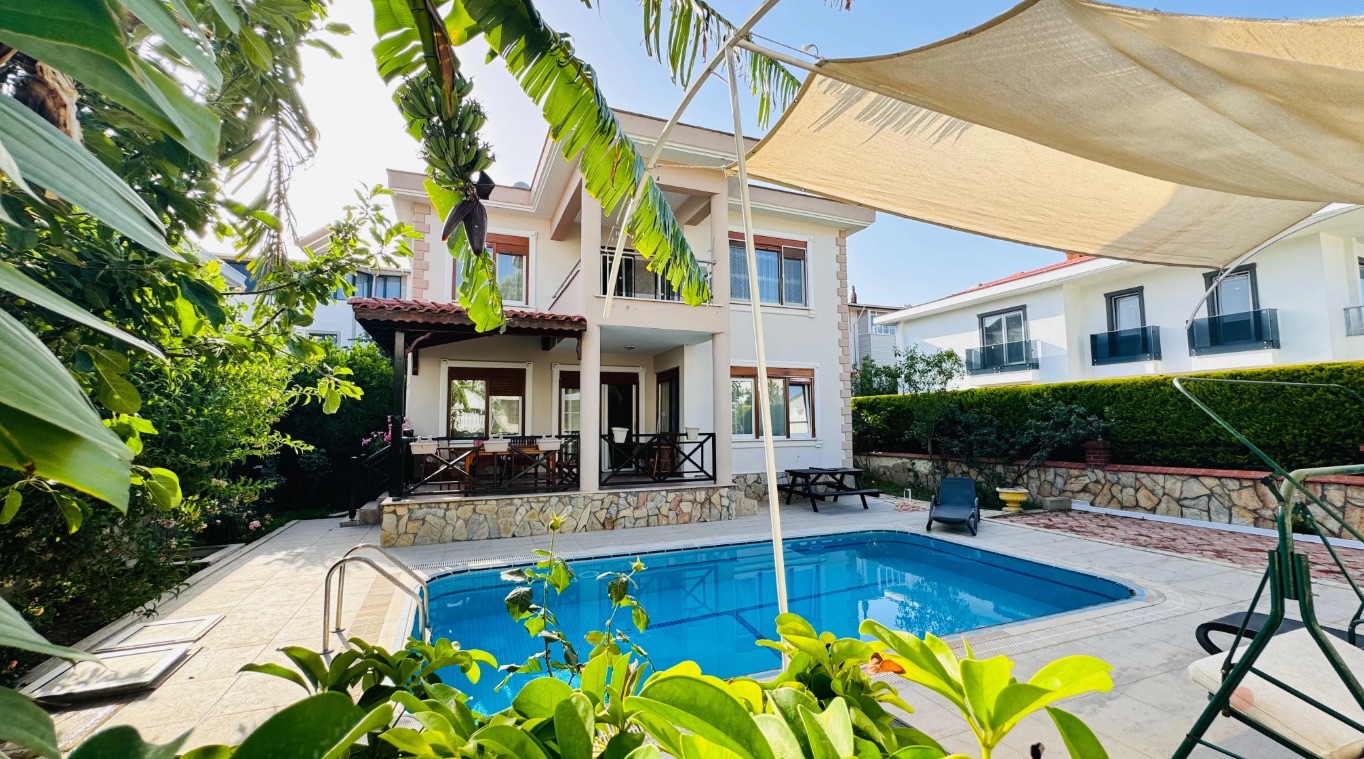 Private pool and villa exterior at Belek Villas